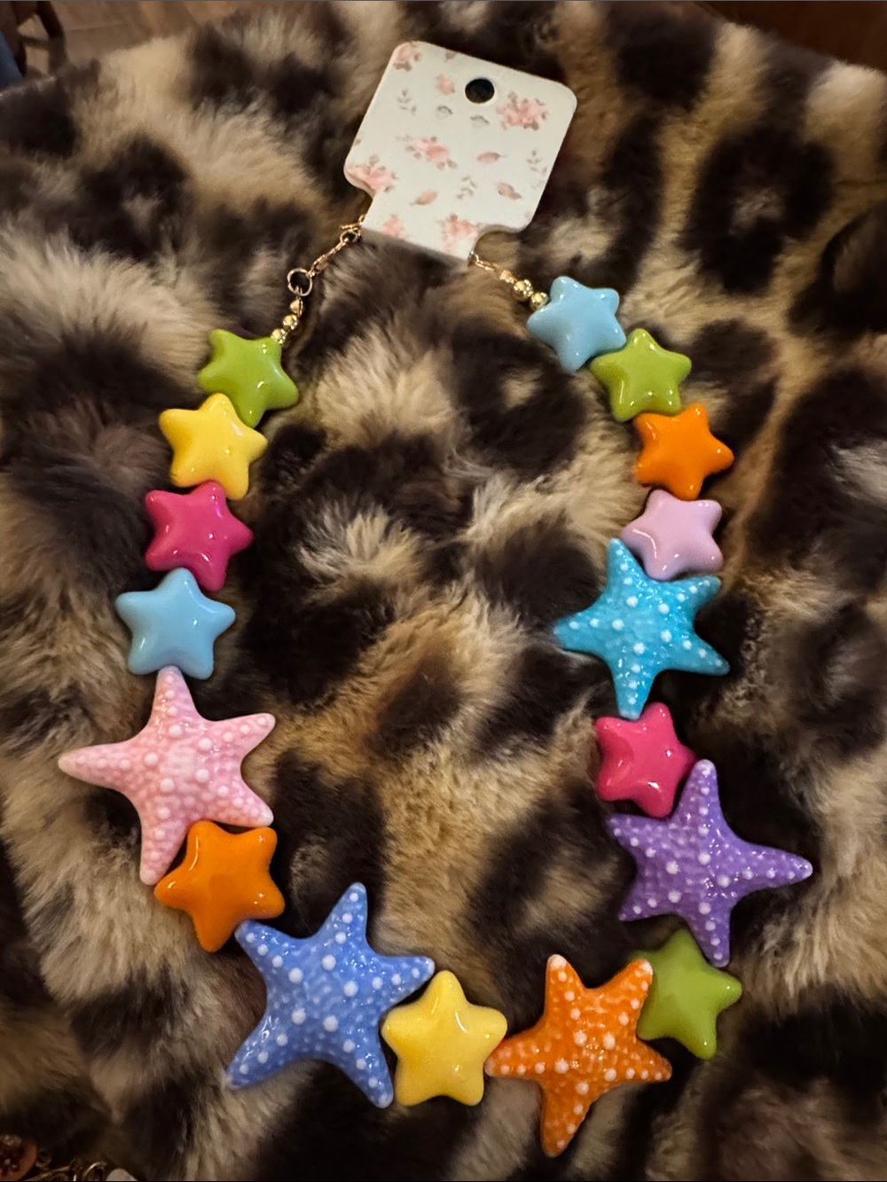 Colorful Multicolor Star Bead Necklace - Women's Fashion Jewelry